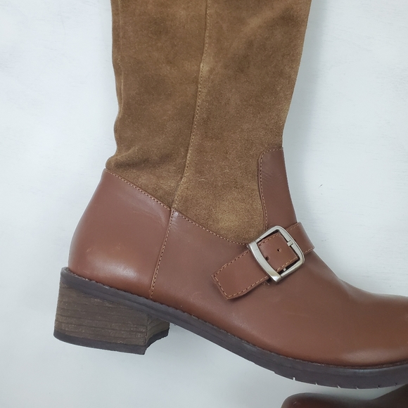 Matisse Lola Over The Knee Leather Brown Boots Women’s size 9 - Picture 7 of 9